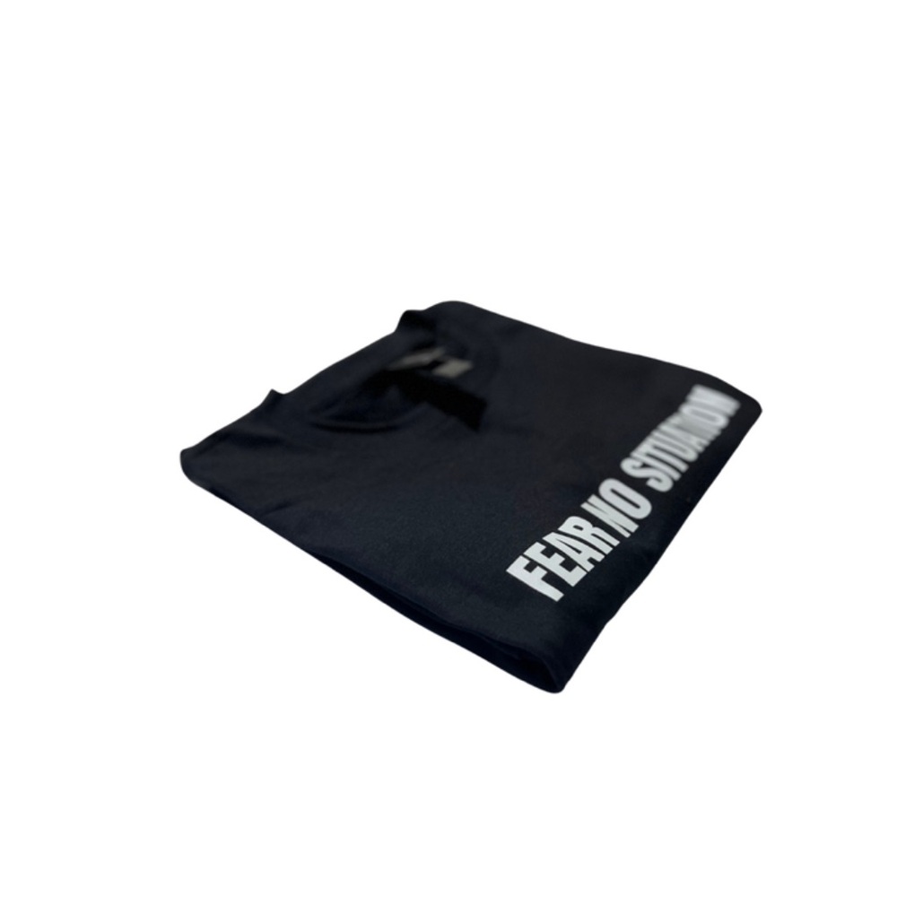 Fear No Situation Black Shirt with White Lettering